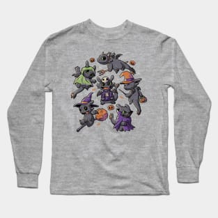 Halloween Dragons Cute Spooky Night Furys Long Sleeve T-Shirt